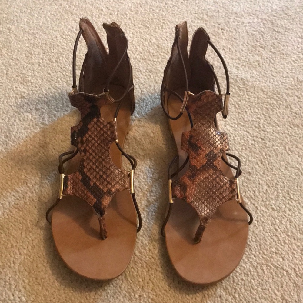 Snakeskin sandals